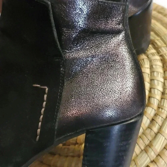 Paul Green leather and suede heeled ankle booties US size 6 - Picture 9 of 9